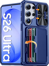 📱 جراب Samsung Galaxy S24 Ultra / S25 Ultra / S26 Ultra – حماية 360° + حافظة بطاقات RFID + ستاند مدمج